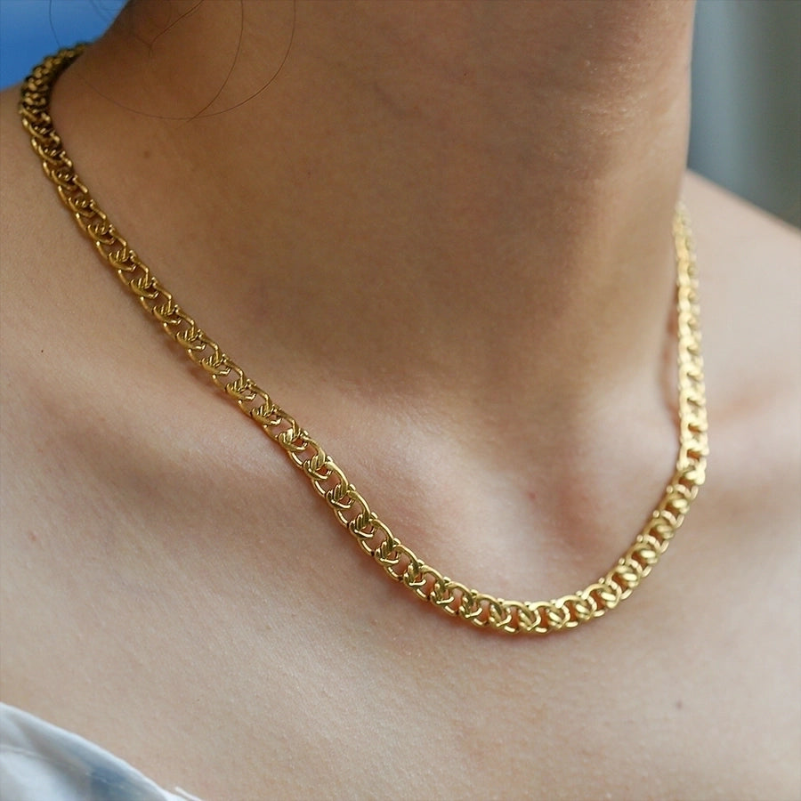 Curb Chain Necklace Necklace [304 Stainless Steel]