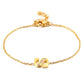 Letter Bracelets [304 Stainless Steel,18K Gold Plated]