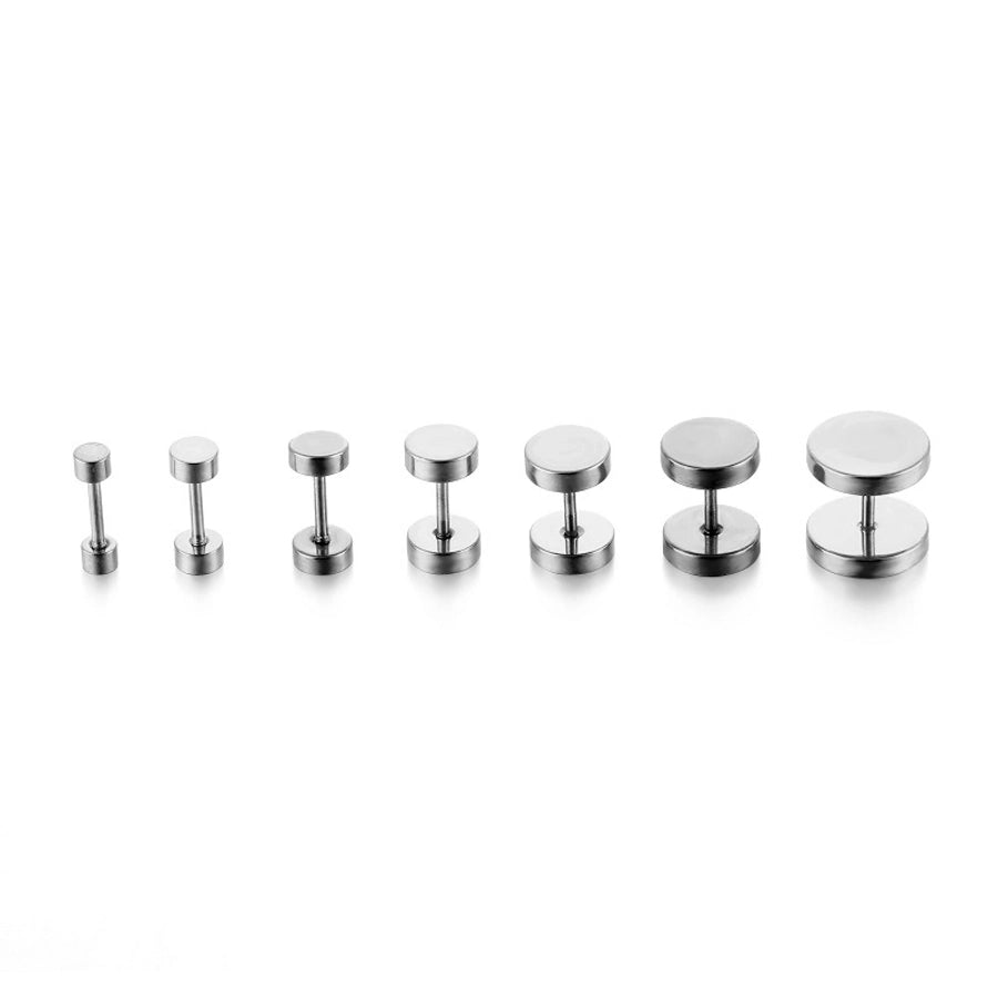 Men Ear Studs 1 Piece [Stainless Steel]