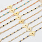 Cross Heart Enamel Bracelet [Stainless Steel]