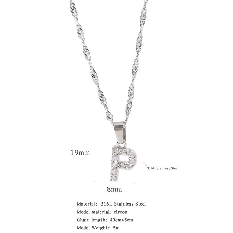 Constellation Zircon Pendant Necklace [304 Stainless Steel ]