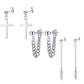 Sets of Drop Earrings [ Stainless Steel]