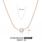 Geometric Rhinestones Pendant Necklace [304 Stainless Steel,18K Gold Plated]