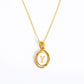 Letter Necklace [201,304 Stainless Steel,18K Gold Plated]