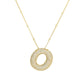 Gold Letter Pendant Necklace [304 Stainless Steel]