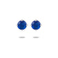 Round Colour Rhinestones Earrings [304 Stainless Steel]