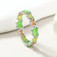 Colored Butterfly Enamel Ring [Stainless Steel]