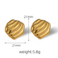 Mix Designs Earrings [304 Stainless Steel,18K Gold Plated]