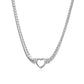 Heart Shape Snake Chain Bracelet/Necklace [304 Stainless Steel,18K Gold Plated]