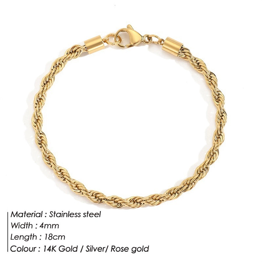 Rope Chain Bracelet [Stainless Steel]