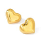 Heart Shape Earrings [304 Stainless Steel,18K Gold Plated]