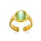 Vintage Style Oval Opal Inlay Open Ring[304 Stainless Steel]