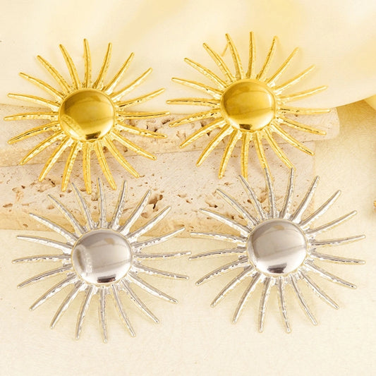 sUN eARRINGS [304 Stainless Steel]