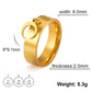 Moon Ring [304 Stainless Steel, 18K Gold Plated]