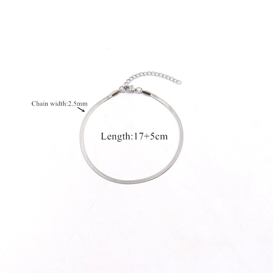 Flat Chain Bracelet [201 Stainless Steel]