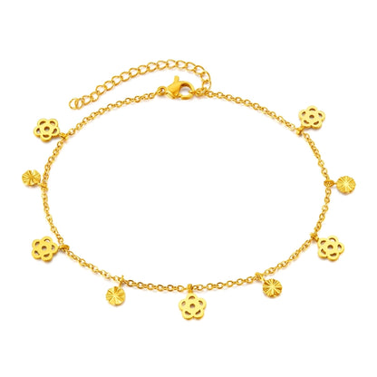 Flower Anklet [304 Stainless Steel]