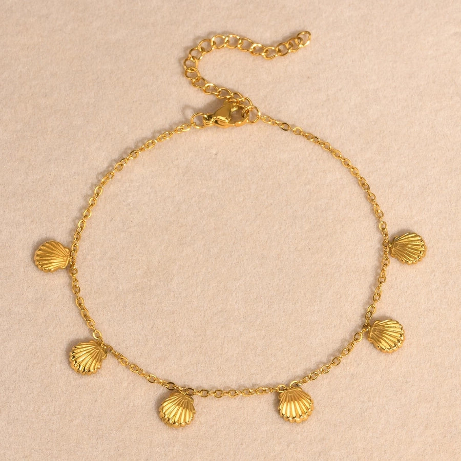 Shell Anklet [201 in acciaio inossidabile]