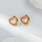 Mix Pearl Designs Earrings [304 Stainless Steel,14K Gold Plated]