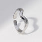 Wave Open Ring [Stainless Steel]