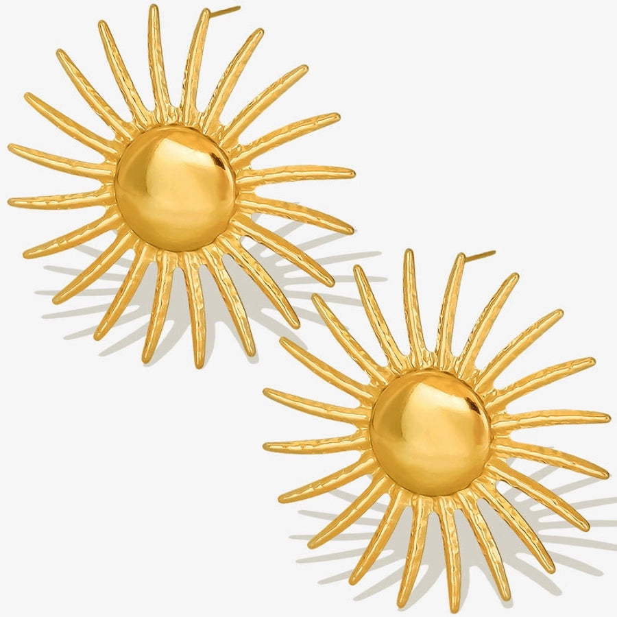 sUN eARRINGS [304 Stainless Steel]