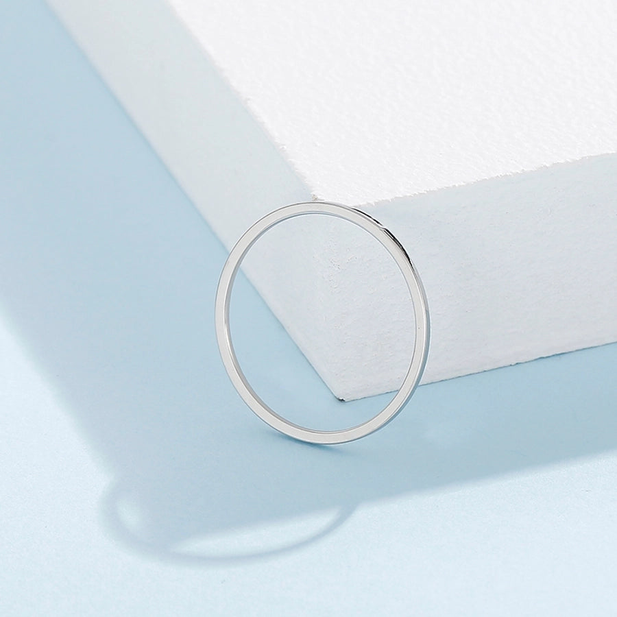 Thin Band Ring [Stainless Steel]