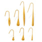 Water Droplets Gourd Hook Earrings [304 Stainless Steel,18K Gold Plated]