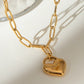 Heart Shape Pendant Necklace [304 Stainless Steel]