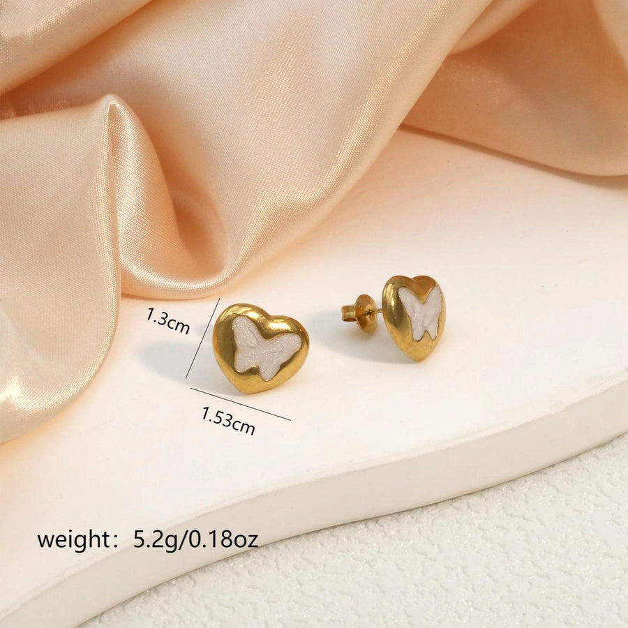 Butterfly Plating Earrings [316 Stainless Steel]