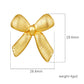 Bow Knot Ear Studs [304 Stainless Steel,18K Gold Plated]