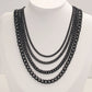 Black Cuban Link Chain Necklace [304 Stainless Steel]