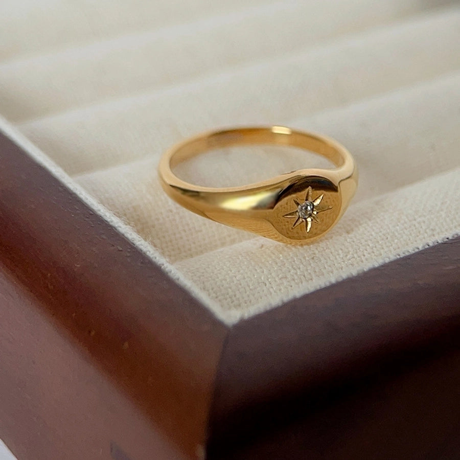 Geometrischer Ring [304 Edelstahl 18K Gold plattiert]