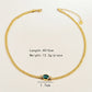 Green Oval Stone Bracelet/Necklace/Set [304 Stainless Steel]