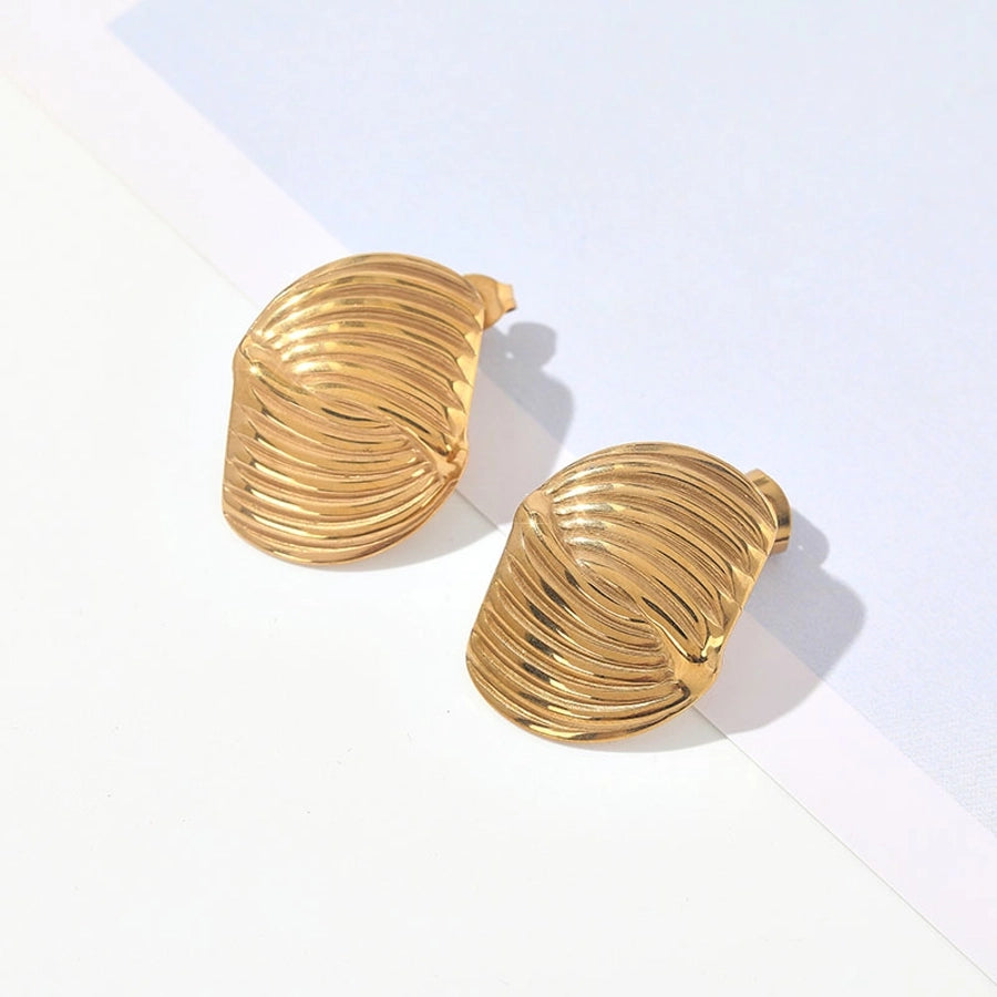 Mix Designs Earrings [304 Stainless Steel,18K Gold Plated]