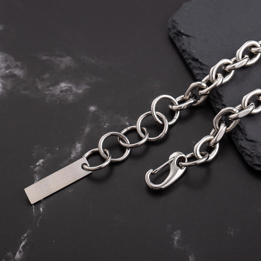 Hip-Hop Geometric Chain Bracelet [304 Stainless Steel]