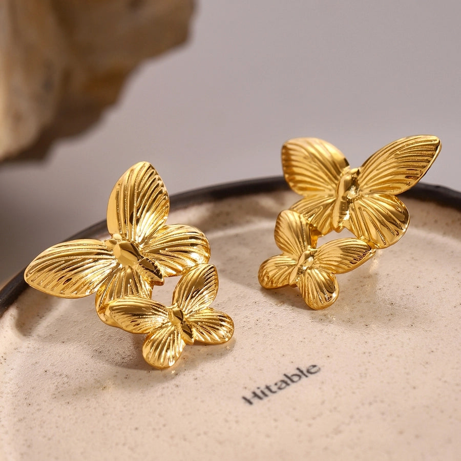 Butterfly Earrings [304 Stainless Steel]