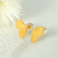 Butterfly White shell Earrings [304 Stainless Steel]