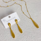 Drop Jewelry Set [304 Stainless Steel, 18K Gold Plated]