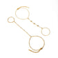 Finger Chain Bracelets [304 Stainless Steel, 18K Gold Plated]