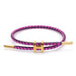 H Letter Wire Rope  Bracelets [304 Stainless Steel, 18K Gold Plated]