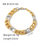 Mix Men Chain Bracelets [304 Stainless Steel 18K Gold]