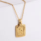 Simple Style Plating Letter Pendant Necklace [304 Stainless Steel,18K Gold Plated]