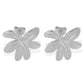 Flower Earrings [304 Stainless Steel,18K Gold Plated]