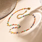 Colorful Beads Necklace/Bracelets [201 Stainless Steel]