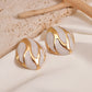 Pastel Gold Earrings [304 Stainless Steel,18K Gold Plated]