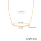 T Shape Lines Necklace [304 Stainless Steel,18K Gold Plated]