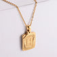 Simple Style Plating Letter Pendant Necklace [304 Stainless Steel,18K Gold Plated]