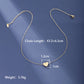 Letter Heart Shape Necklace [304 Stainless Steel,18K Gold Plated]