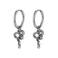 Snake Drop Earrings [Stainless Steel]