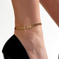 Leaf Anklet [201 Stainless Steel, 18K Gold Plated]