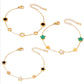 Star/Flower/Butterfly Shell Bracelets [304 Stainless Steel,18K Gold Plated]